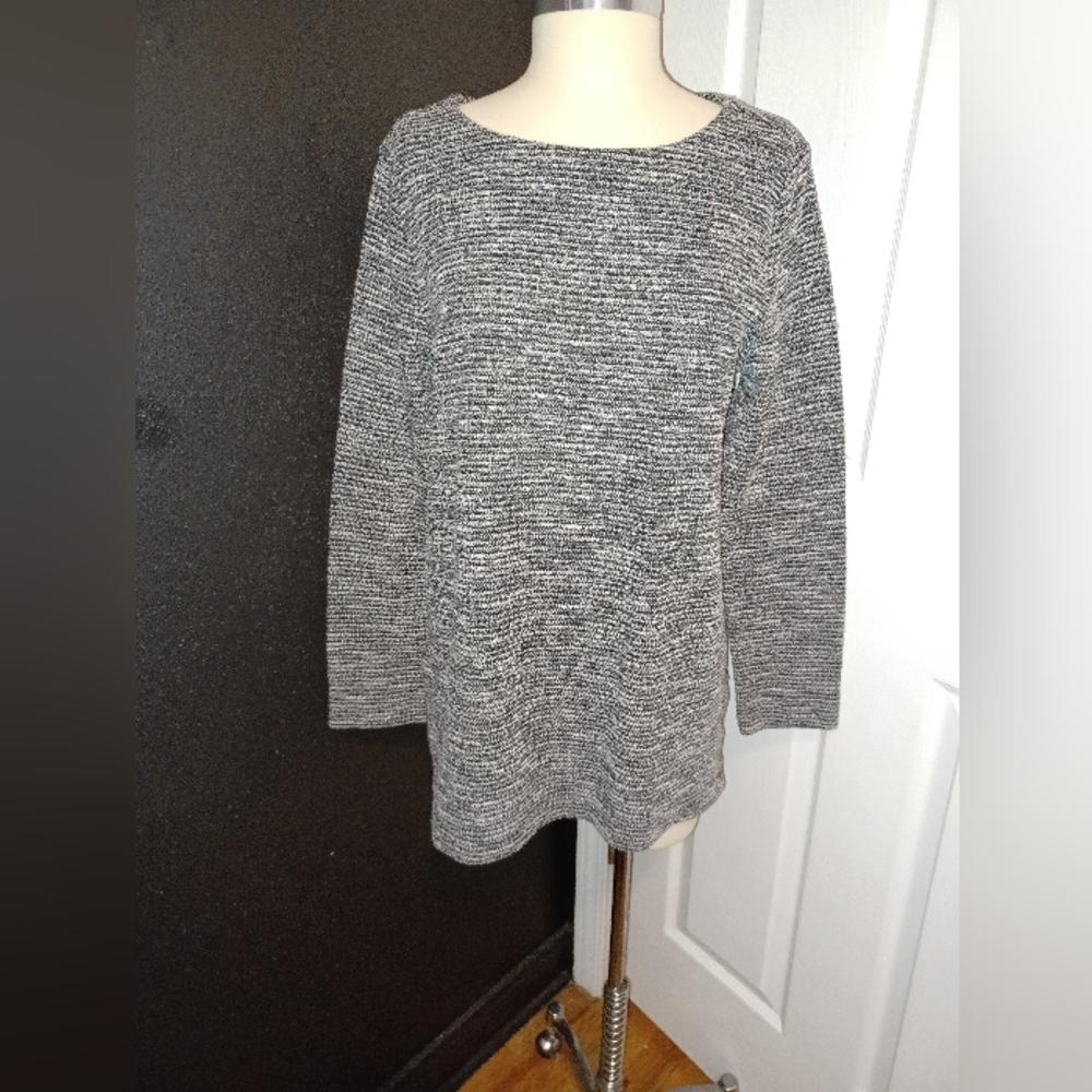 Loft tweed black and white shirt